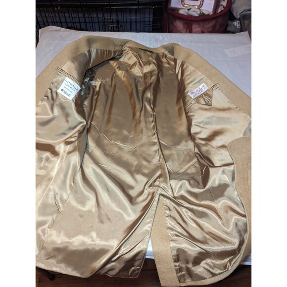 Vtg. Fitzgerald By John McCoy Expressly For Dillard's 100% Cashmere Beige Blazer - Picture 10 of 16